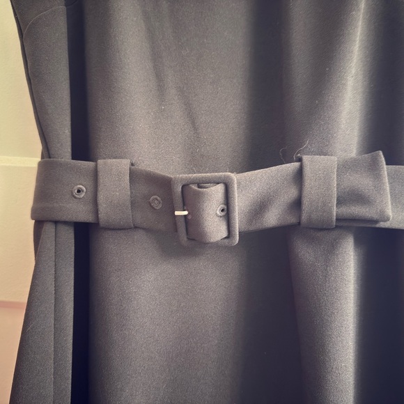 Express Black Midi Dress with Belt - Picture 3 of 5